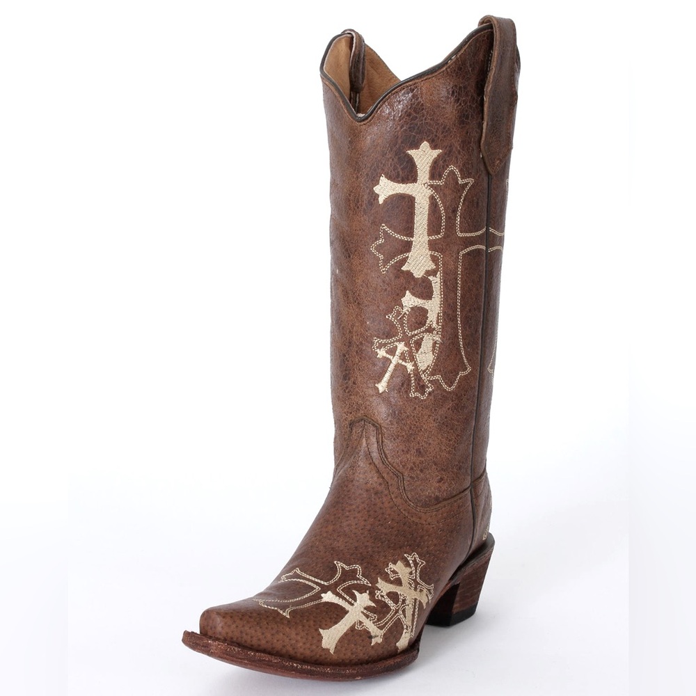 Circle G Boots with Cross Design